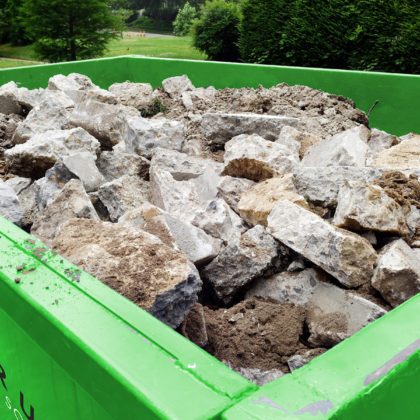 Dumpster Rental for Concrete Disposal 